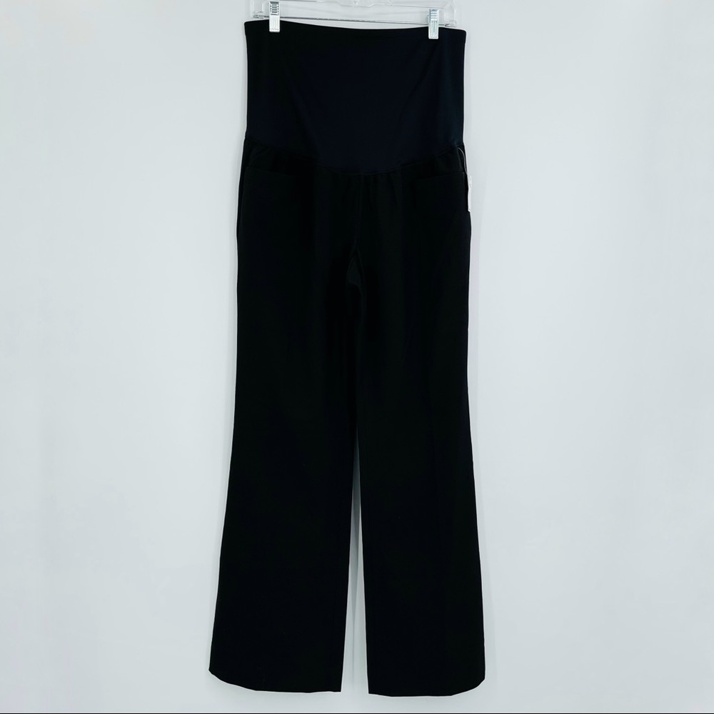 Gap maternity modern boot cut pants over the belly